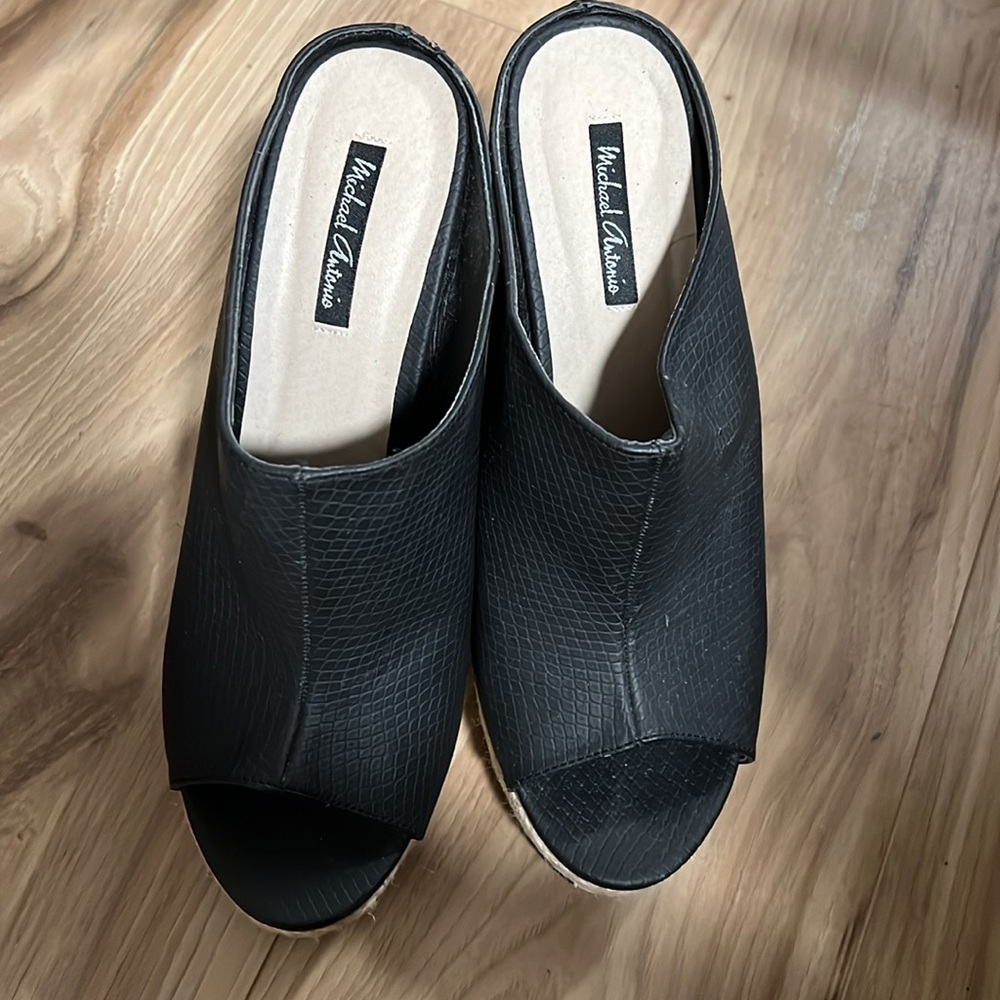 Michael Antonio Black Wedges - image 3